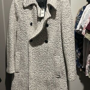 Women's Textured Gray Coat